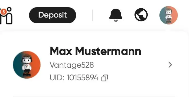 TradeQuo User ID Standort